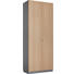 AKTENSCHRANK Graphitfarben, Eichefarben - Eichefarben/Graphitfarben, KONVENTIONELL, Holzwerkstoff (80/215,6/42cm) AKTENSCHRANK Graphitfarben, Eichefarben - Eichefarben/Graphitfarben, KONVENTIONELL, Holzwerkstoff (80/215,6/42cm)