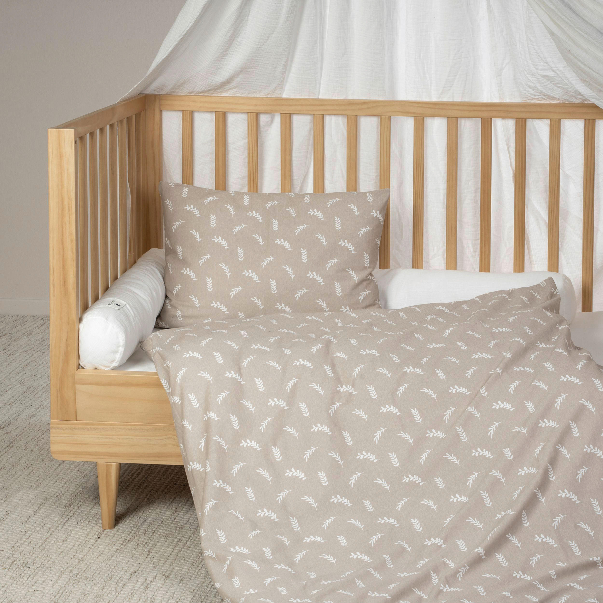 KINDERBETTWÄSCHE 100/135 cm  - Taupe, Basics, Textil (100/135cm) - Zöllner