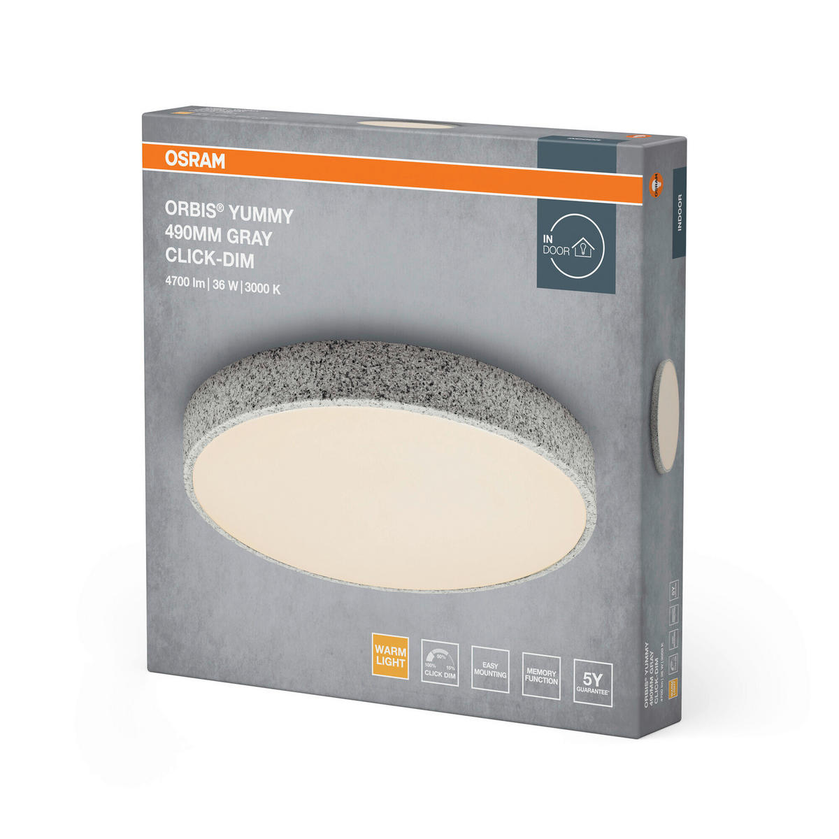 LED-DECKENLEUCHTE 49/7 cm   - Basics, Metall (49/7cm) - Osram