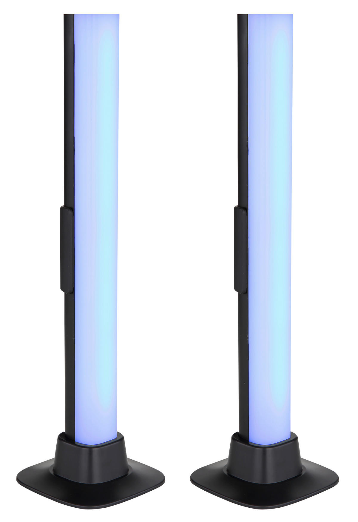 LED-Tischleuchte 2er SET - Opal/Schwarz, Design, Kunststoff (3/3/32,5cm) - Globo