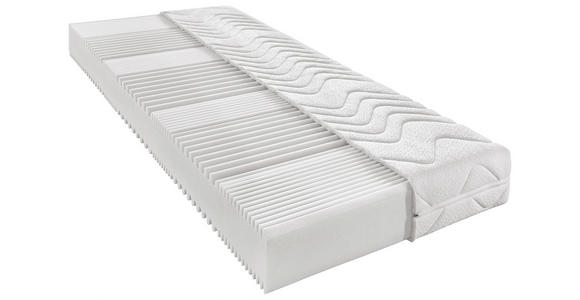 KOMFORTSCHAUMMATRATZE 90/200 cm - Weiß, Basics, Textil (90/200cm) - Sleeptex
