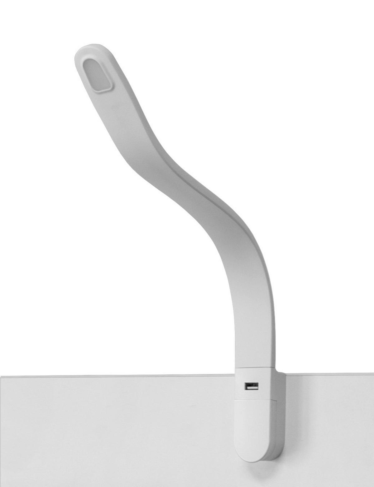 OSVETLITEV ZA POLICE - bela, umetna masa (38,6/1,2/3,5cm)