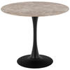 ESSTISCH in Metall, Keramik 90/90/75 cm  - Schwarz/Braun, Basics, Keramik/Metall (90/90/75cm) - MID.YOU