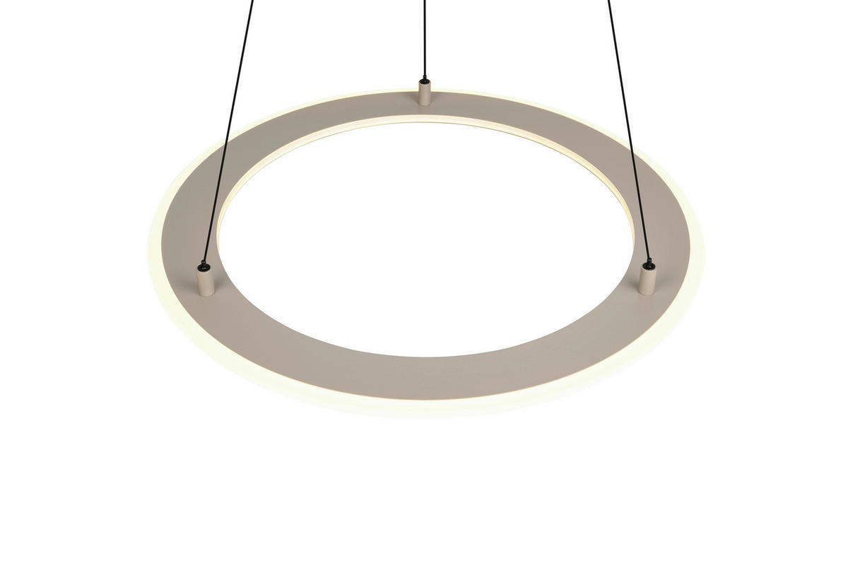 LED-HÄNGELEUCHTE 72,5/180 cm  - Beige/Grau, Design, Metall (72,5/180cm) - Trio Leuchten