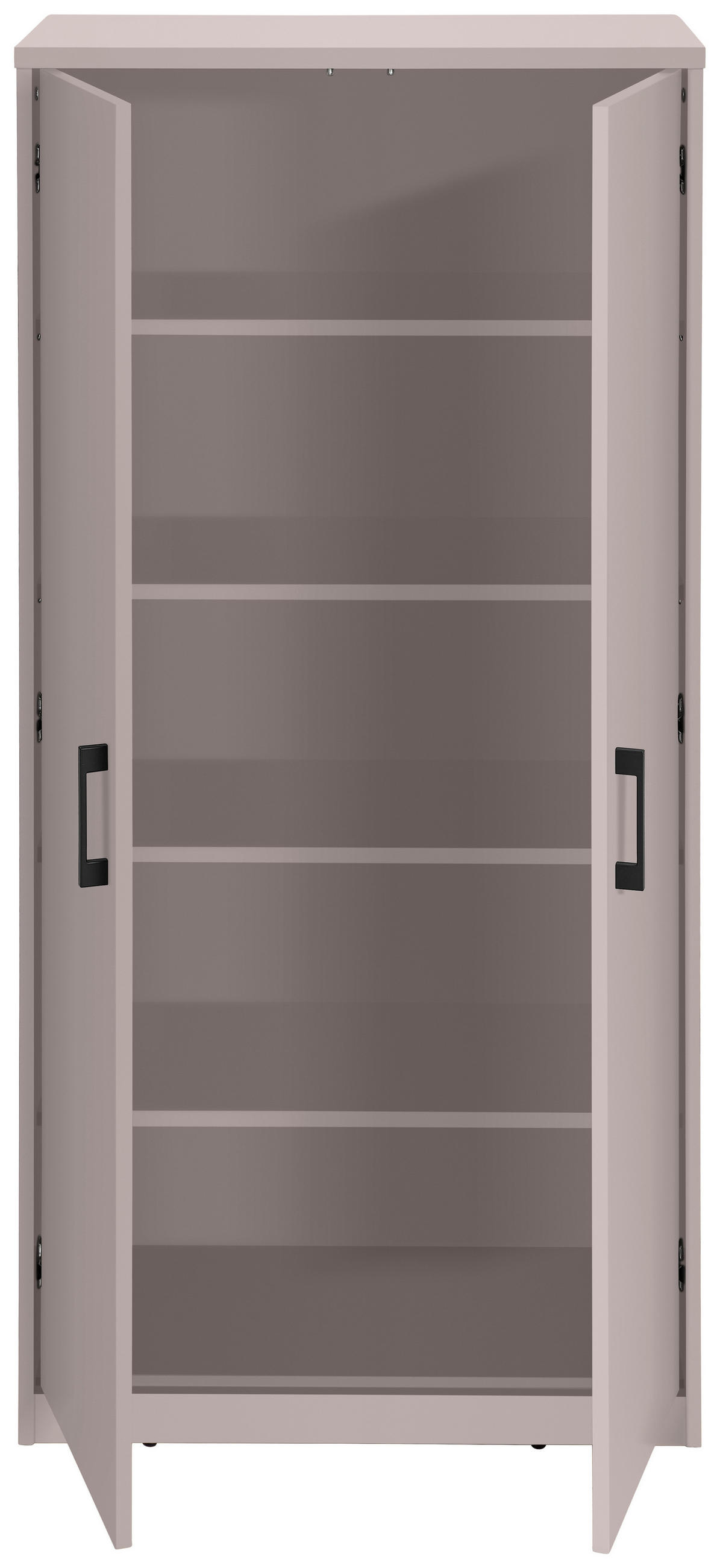 HIGHBOARD  in 72/148/36 cm  - Kaschmir/Schwarz, Basics, Holzwerkstoff/Kunststoff (72/148/36cm) - Xora