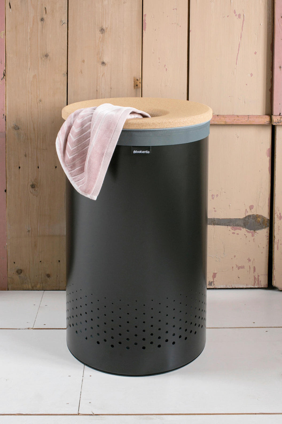 ZBIRALNIK PERILA - črna, Basics, kovina/les (38/63.5/38cm) - Brabantia