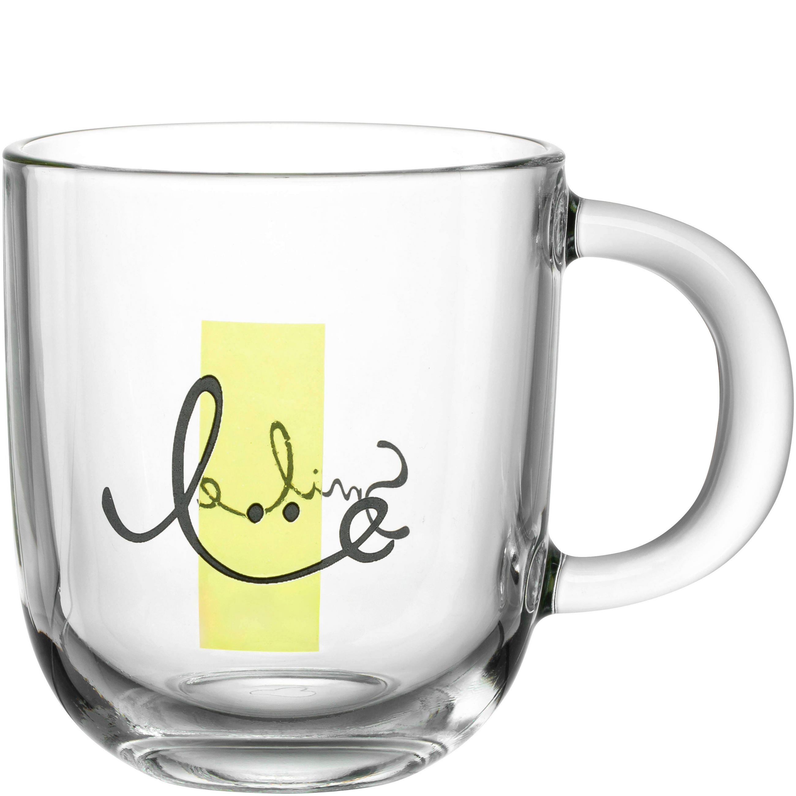 TASSE EMOZIONE   400 ml  - Transparent/Gelb, Basics, Glas (12,5/10,0/8,7cm) - Leonardo