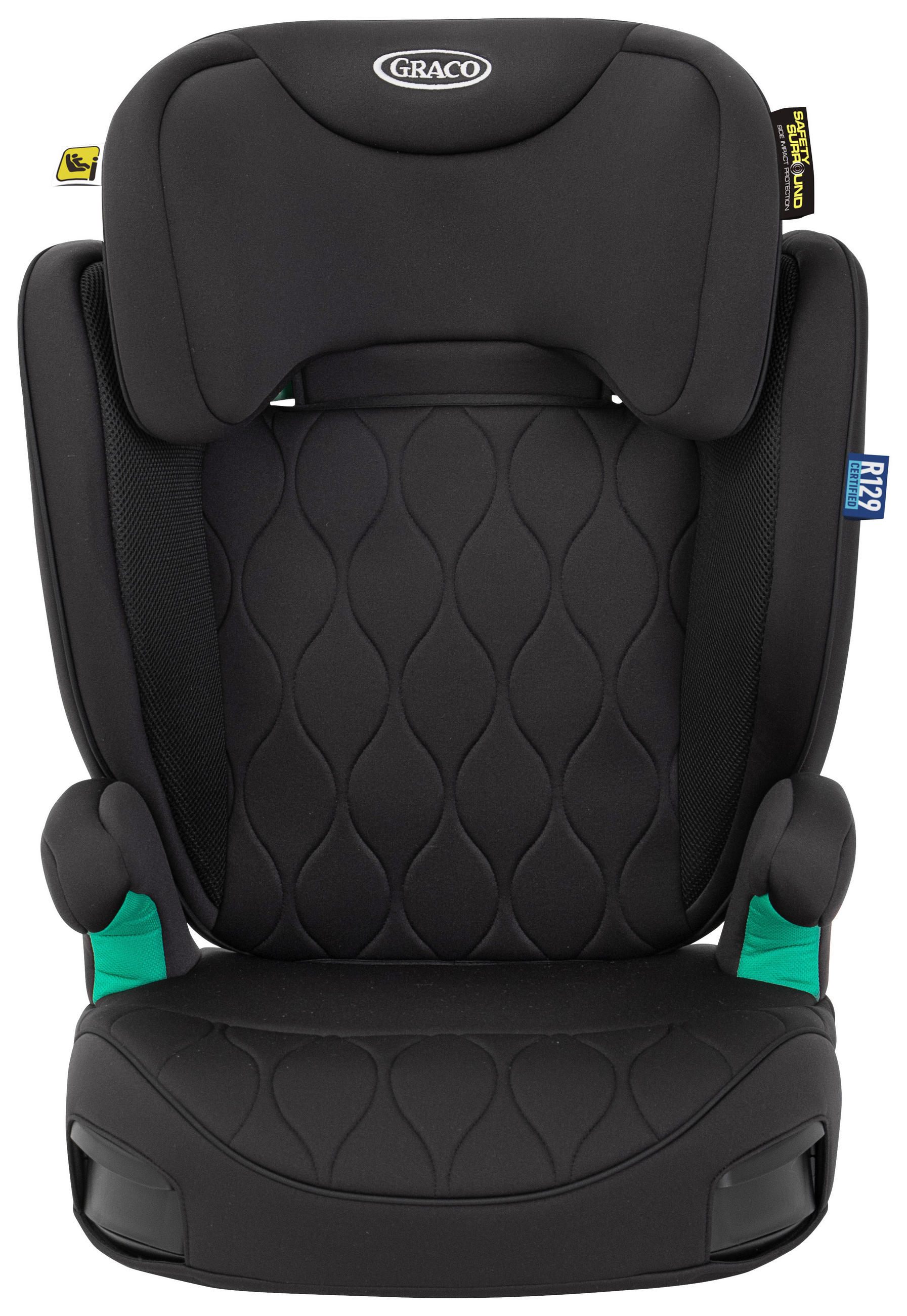 KINDERAUTOSITZ Affix R129  - Schwarz, Basics, Kunststoff/Textil (39/46,3/64,5-85,5cm) - Graco