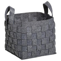 WÄSCHEKORB - Dunkelgrau, Design, Textil (32/40/32cm) - Landscape