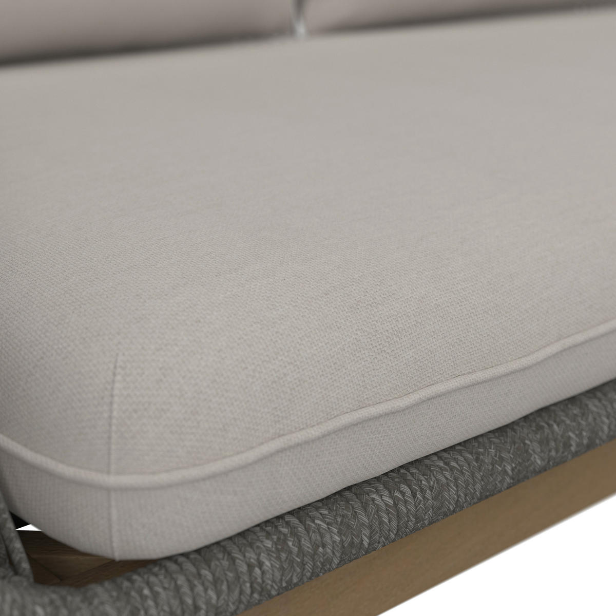 LOUNGE GARNITURA   drvo, metal, tekstil  smeđa, bež    - prirodne boje/bež, Moderno, drvo/metal - Ambia Garden