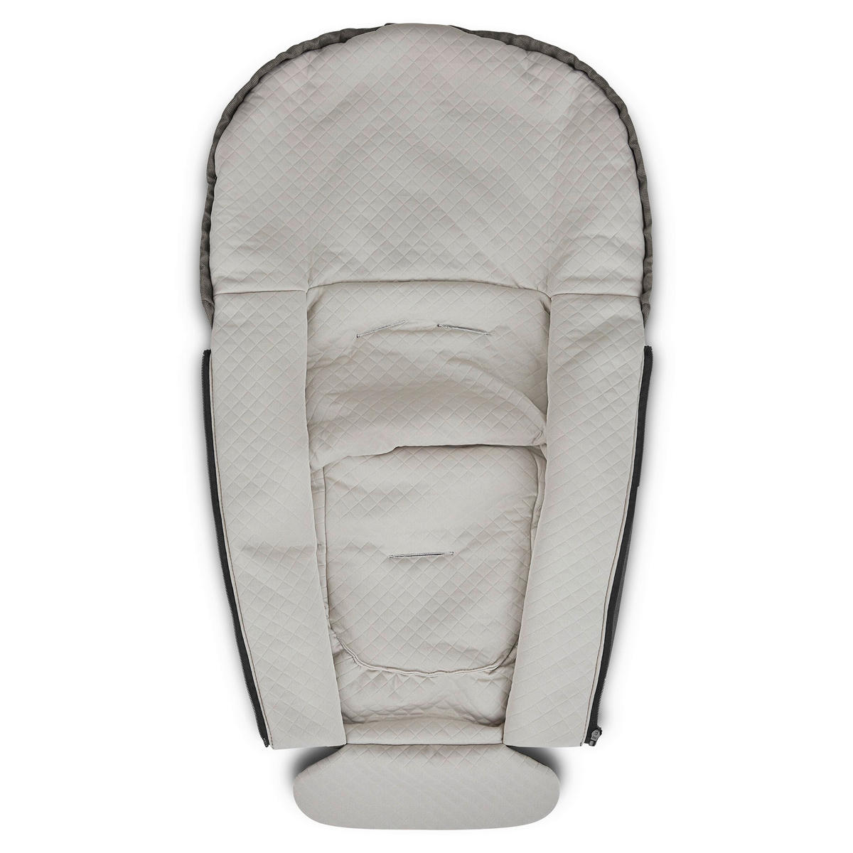 BABYSCHALEN-FUßSACK DIAMOND EDITION  - Graubraun/Creme, Basics, Textil (30/72/3cm) - ABC Design
