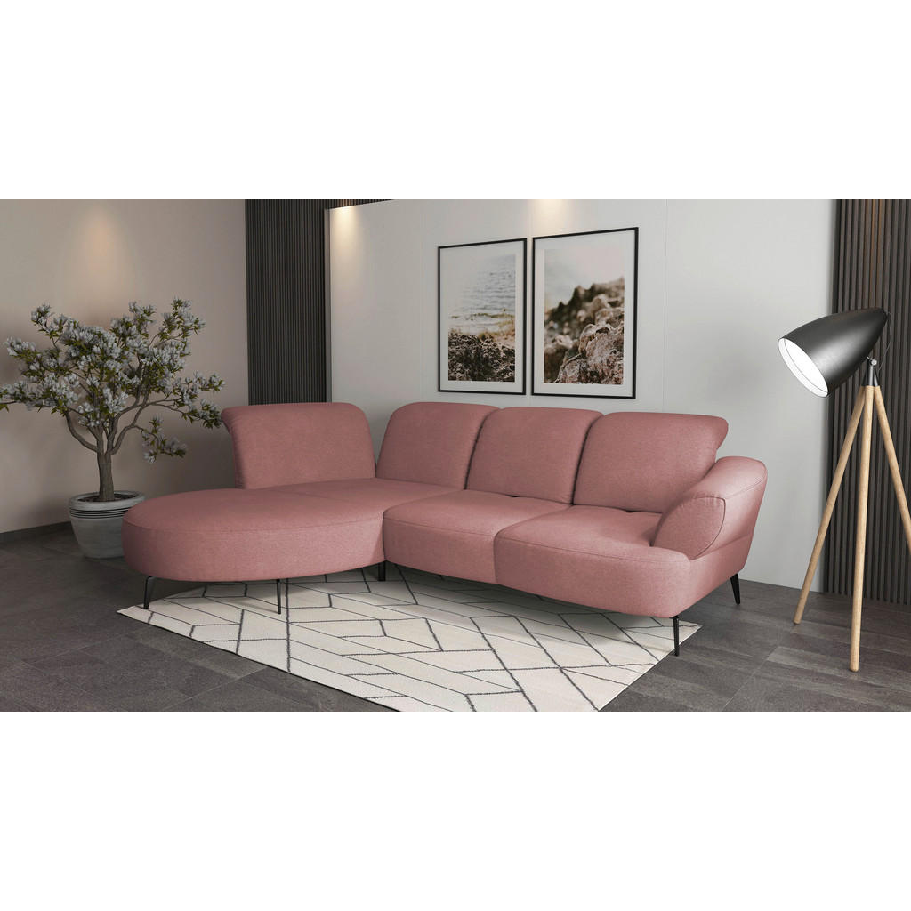 Sit & More ROHOVÁ SEDAČKA, textil, staroružová