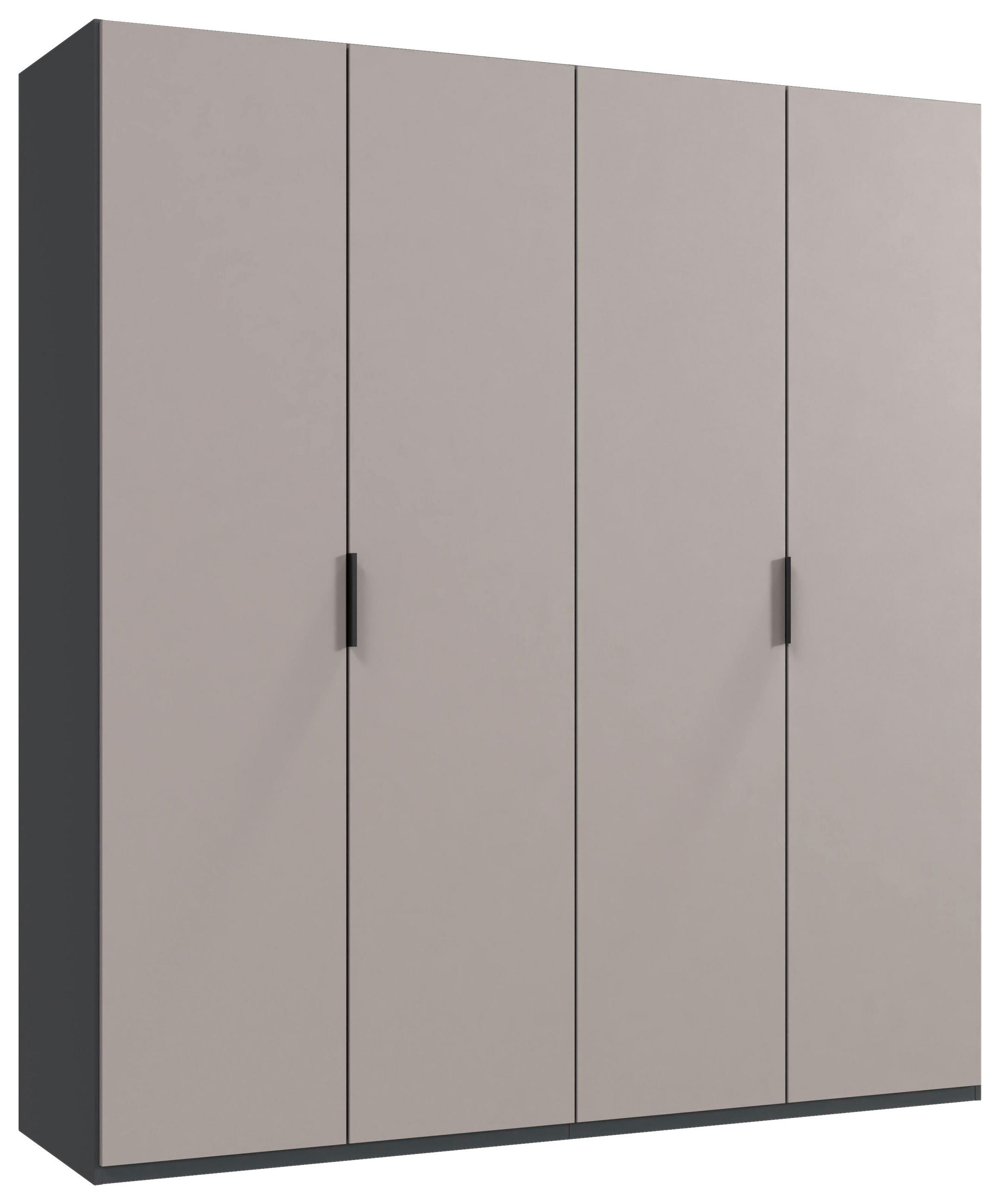 FALTTÜRENSCHRANK 200/216/58 cm 4-türig Graphitfarben, Sahara  - Schwarz/Graphitfarben, Design, Holzwerkstoff (200/216/58cm) - Boxxx