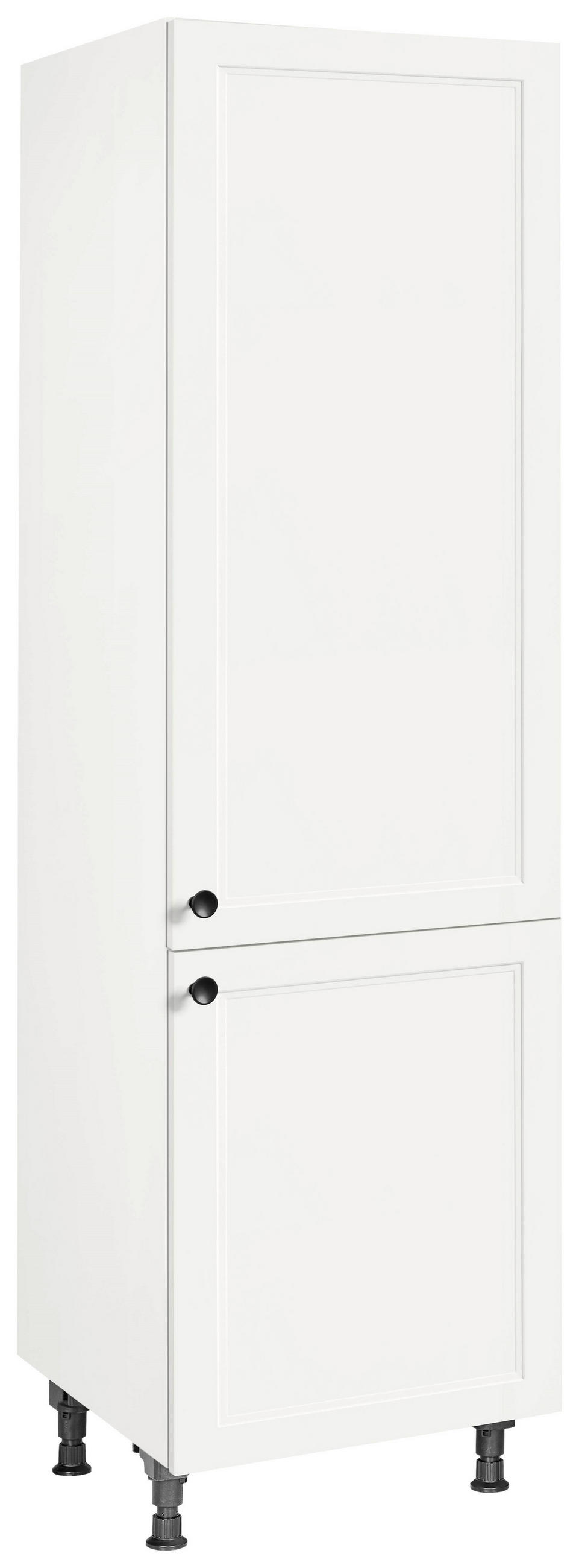 GESCHIRRSCHRANK 60/216,6/58 cm  in Weiß  - Schwarz/Weiß, MODERN, Holzwerkstoff/Metall (60/216,6/58cm) - Nobilia