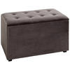 TRUHENBANK in Textil, Holzwerkstoff 65/42/40 cm  - Anthrazit/Schwarz, Design, Holzwerkstoff/Textil (65/42/40cm)