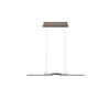 LED-HÄNGELEUCHTE MORE 87/13/150 cm   - Bronzefarben, MODERN, Metall (87/13/150cm) - Hell