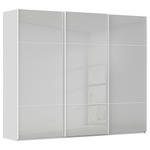 SCHWEBETÜRENSCHRANK 301/223/68 cm 3-türig Grau, Weiß  - Weiß/Grau, KONVENTIONELL, Glas/Holzwerkstoff (301/223/68cm) - Novel