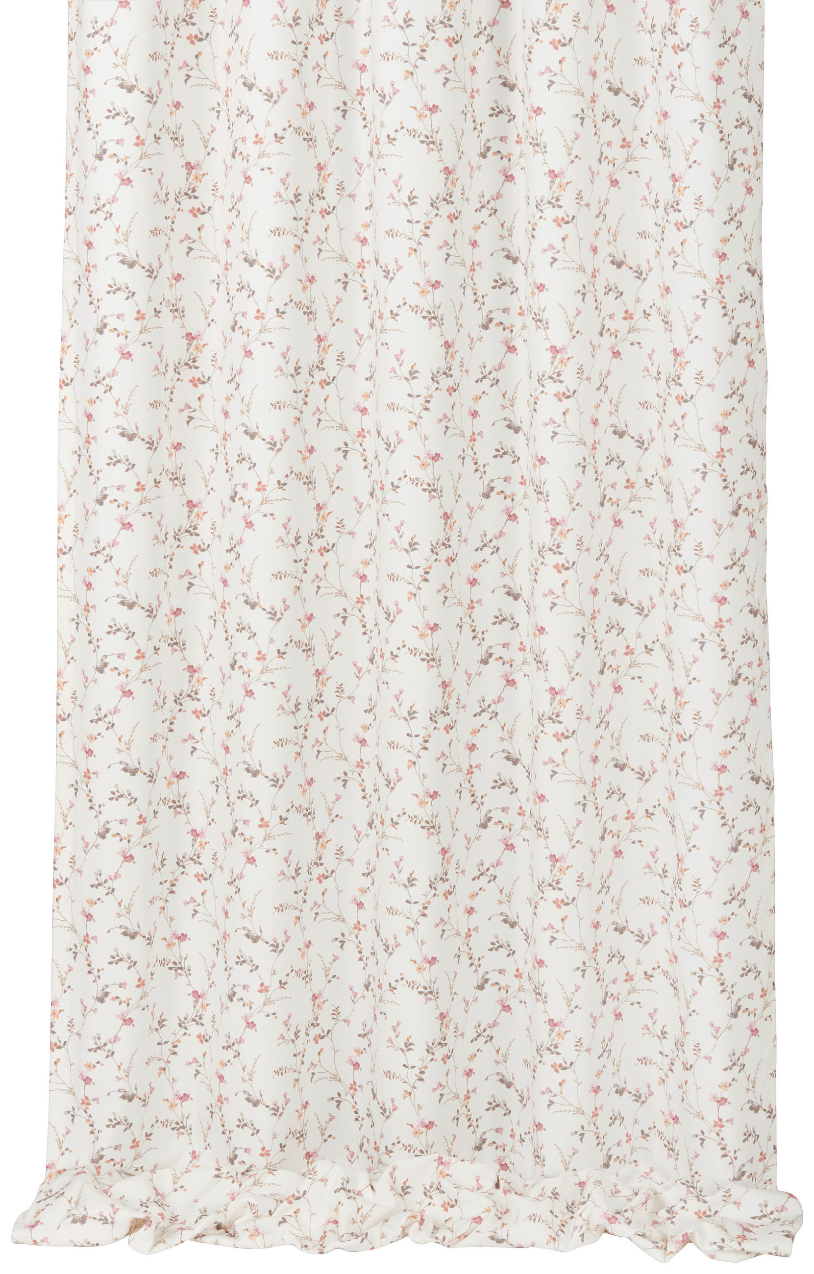 VORHANGSTOFF per lfm blickdicht  - Bordeaux/Hellgrün, ROMANTIK / LANDHAUS, Textil (140cm) - Landscape