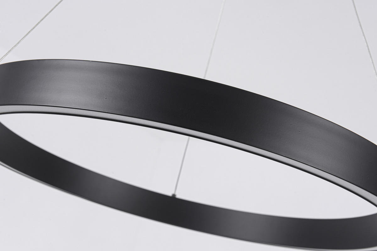 LED-HÄNGELEUCHTE    - Schwarz, Design, Metall (126/60/60cm)
