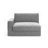 SOFAELEMENT Flachgewebe Grau  - Schwarz/Grau, Modern, Kunststoff/Textil (132/87/108cm) - Sit & More