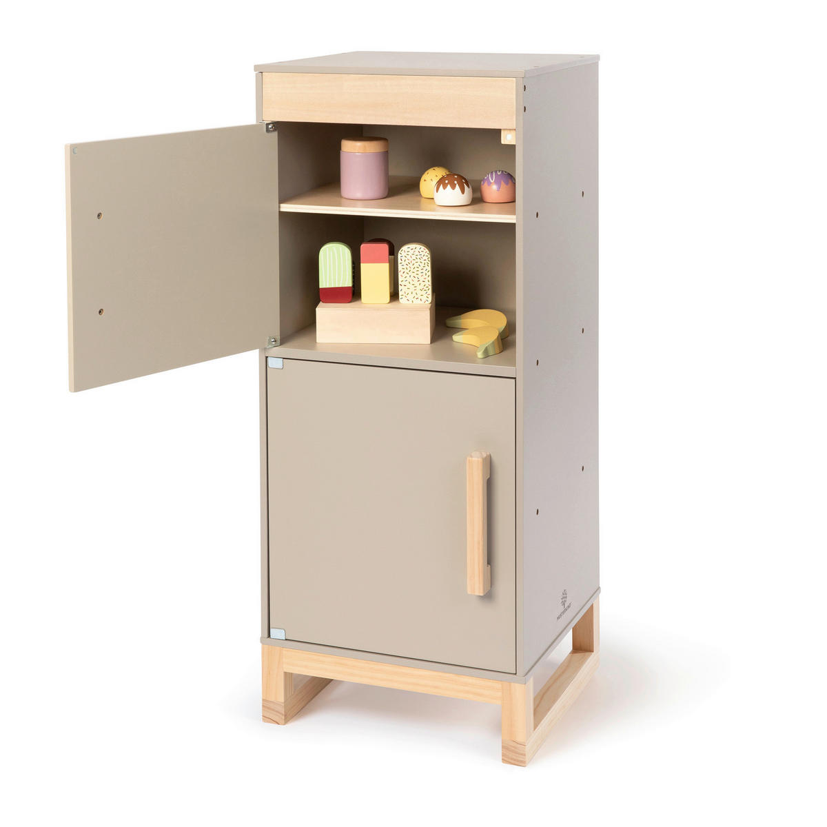 KINDERKÜCHE FISCUS - Naturfarben/Grau, Basics, Holz/Holzwerkstoff (33,9/32/82,5cm) - MUSTERKIND
