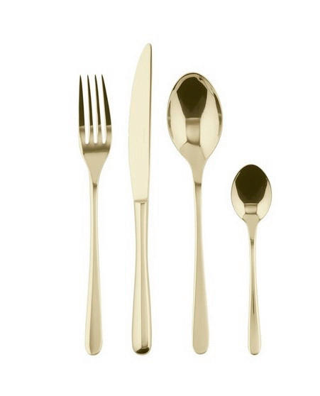 JEDILNI PRIBOR 24/1  Taste  - barve šampanjca, Basics, kovina - Sambonet