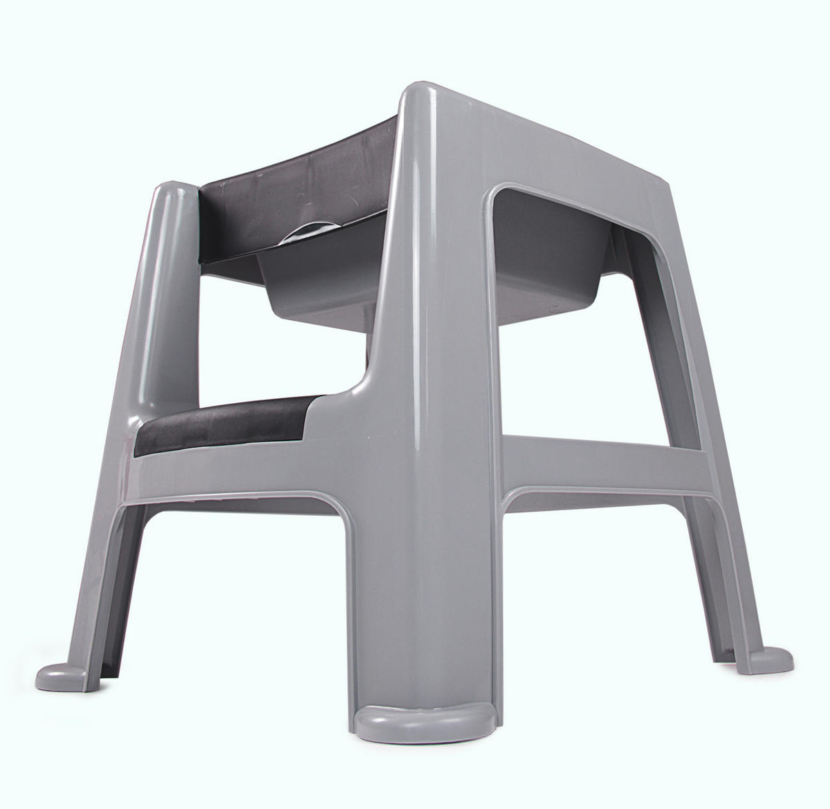 TRITTHOCKER  - Grau, Basics, Kunststoff (44/47/47cm)