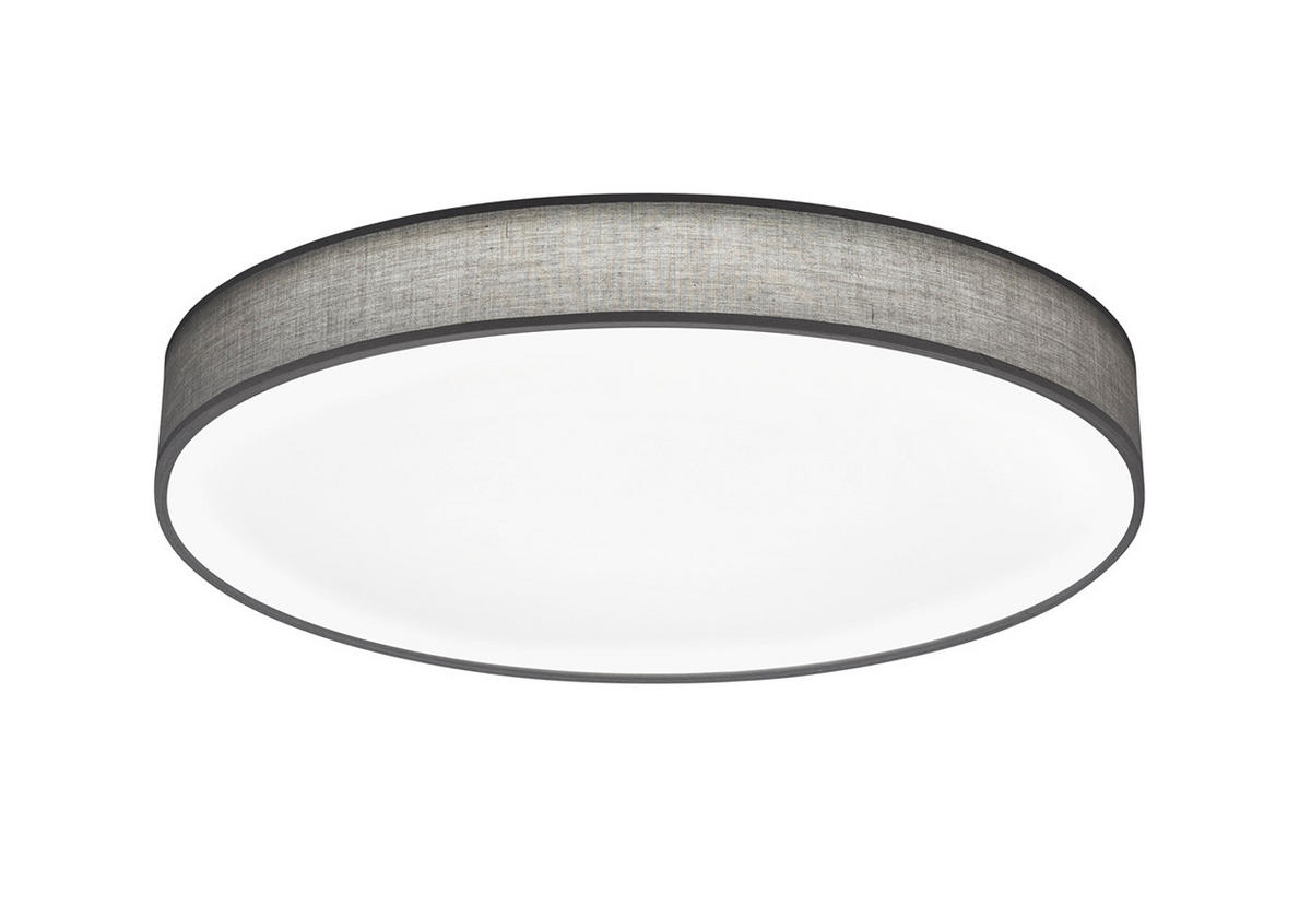 LED-DECKENLEUCHTE  75/10 cm    - Grau, Design, Textil (75/10cm) - Trio Leuchten