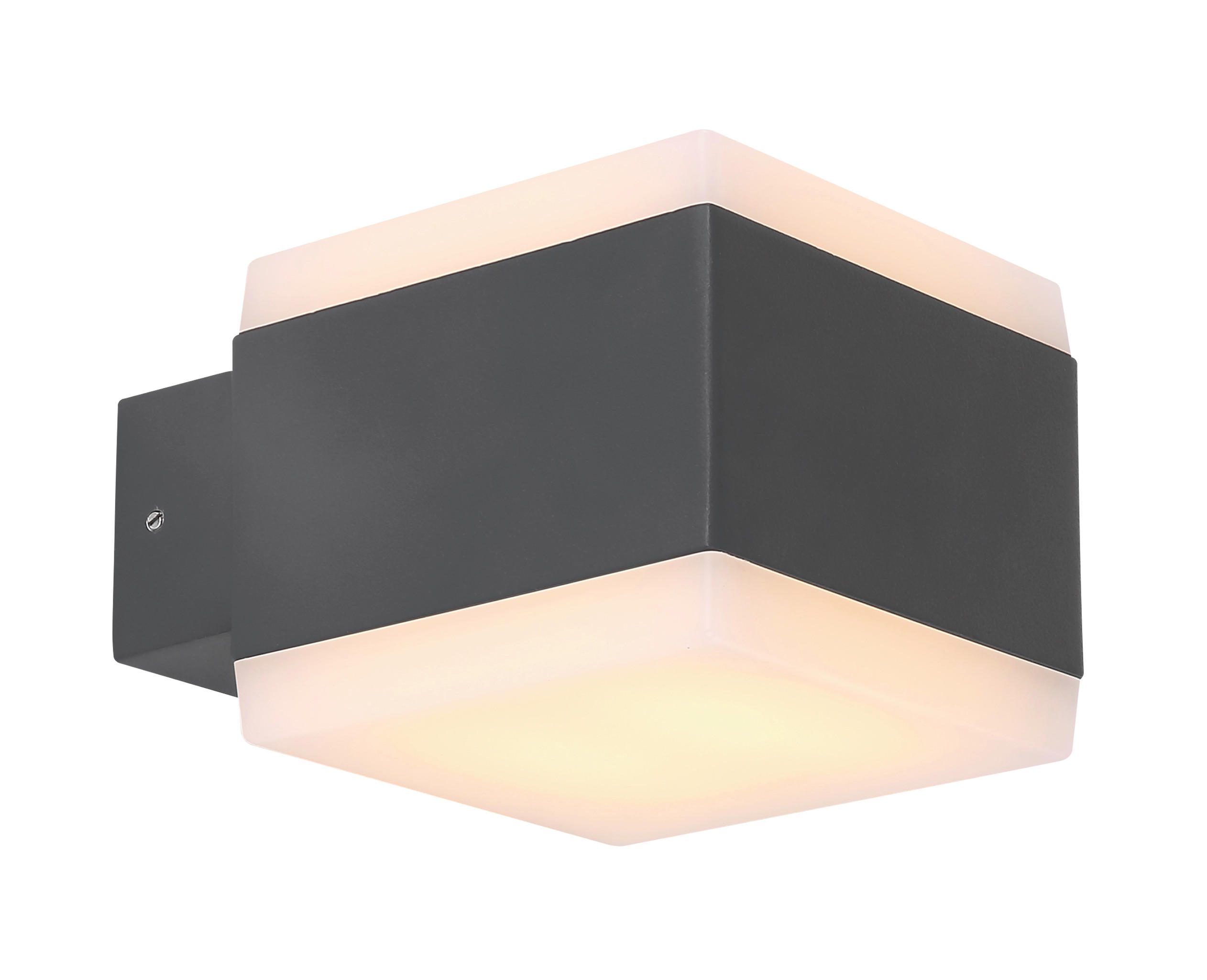 AUßENWANDLEUCHTE Slice 11/9 cm   - Basics, Kunststoff/Metall (11/9cm) - Globo