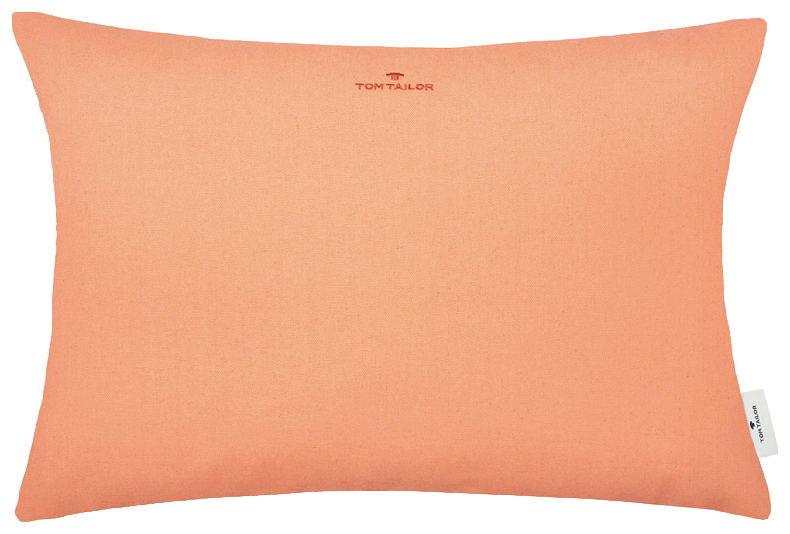 KUDDFODRAL Dove Signature 40/60 cm  - orange/korall, Klassisk, textil (40/60cm) - Tom Tailor