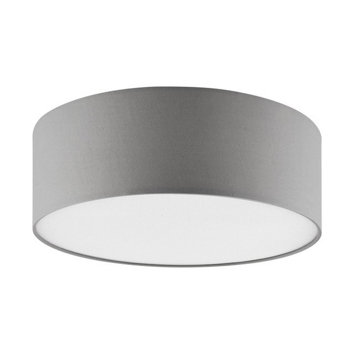 DECKENLEUCHTE  40/14 cm    - Grau, Basics, Textil/Metall (40/14cm) - Novel