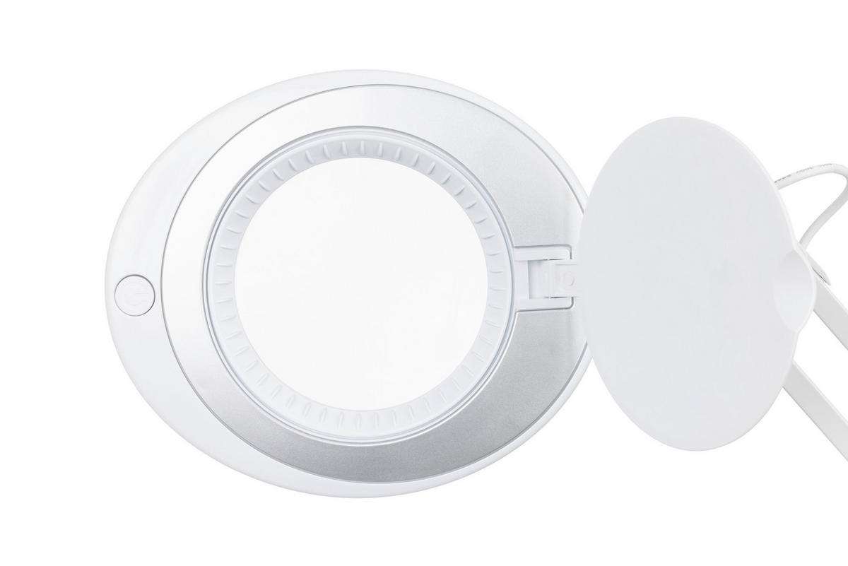 LAMPA NA PÍSACÍ STÔL, 60/15,8/33 cm - biela, Basics, kov/plast (60/15,8/33cm) - Novel