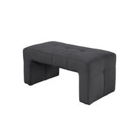 KLUPA  antracit   - crna/antracit, Moderno, drvo/tekstil (100/51/54cm) - Livetastic