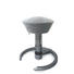 BÜROHOCKER Grau - Schwarz/Grau, Textil/Metall (58/45-66cm)