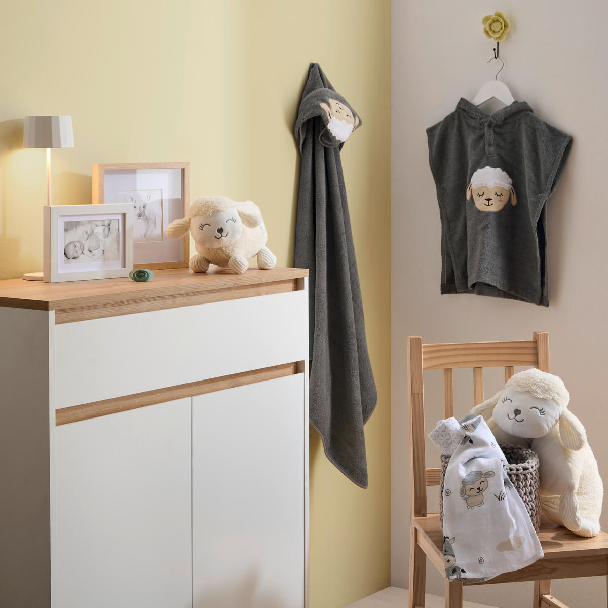 BABYKUDDE 30/50 cm Molly  - vit/cremefärgad, Basics, textil (30/50cm) - Patinio