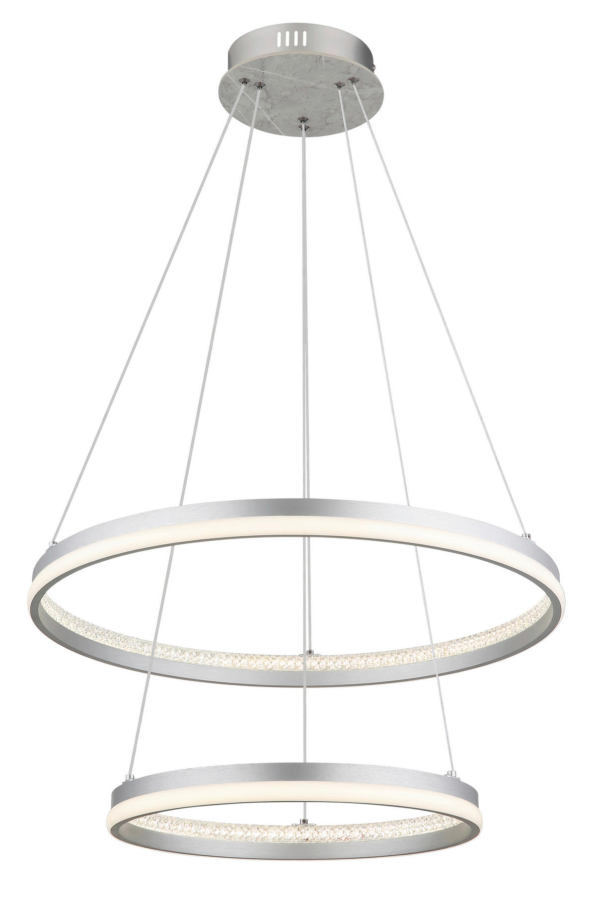 LED-HÄNGELEUCHTE MARY 59,5/120 cm   - Klar/Transparent, Design, Kunststoff/Metall (59,5/120cm)