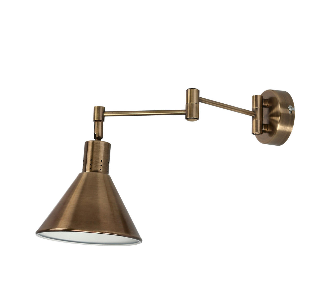 STENSKA SVETILKA   40 W   230 V E14 - platinaste barve, Basics, kovina (37.5/14/17cm)