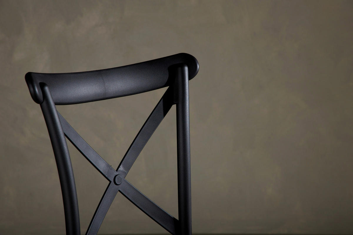 STOLSET 2 styck slät  - svart, Design, plast (52/90/55cm) - Livetastic