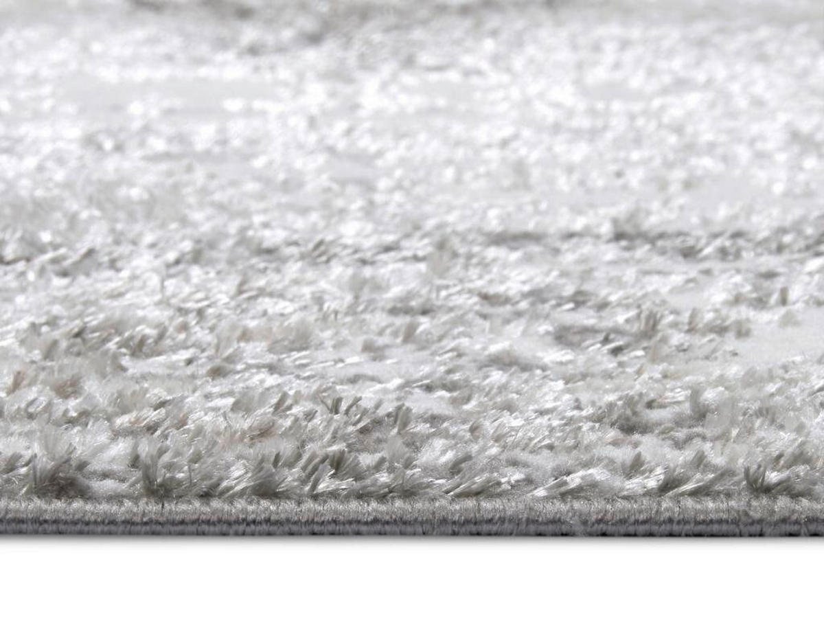 VINTAGE-TEPPICH 200/280 cm Shine Creme, Grau  - Creme/Grau, Design, Kunststoff (200/280cm)