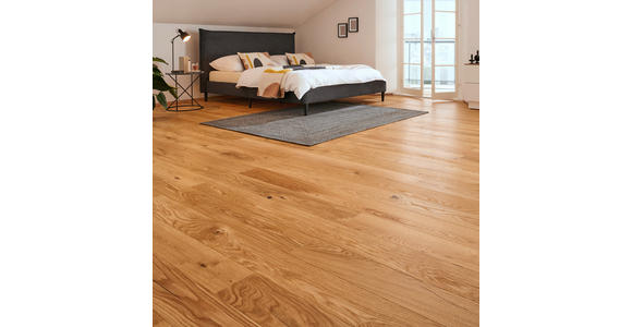 HOLZBODEN Eiche rustikal per m² - Eichefarben, Trend, Holz/Holzwerkstoff (180/17,5/0,98cm) - Ambiente