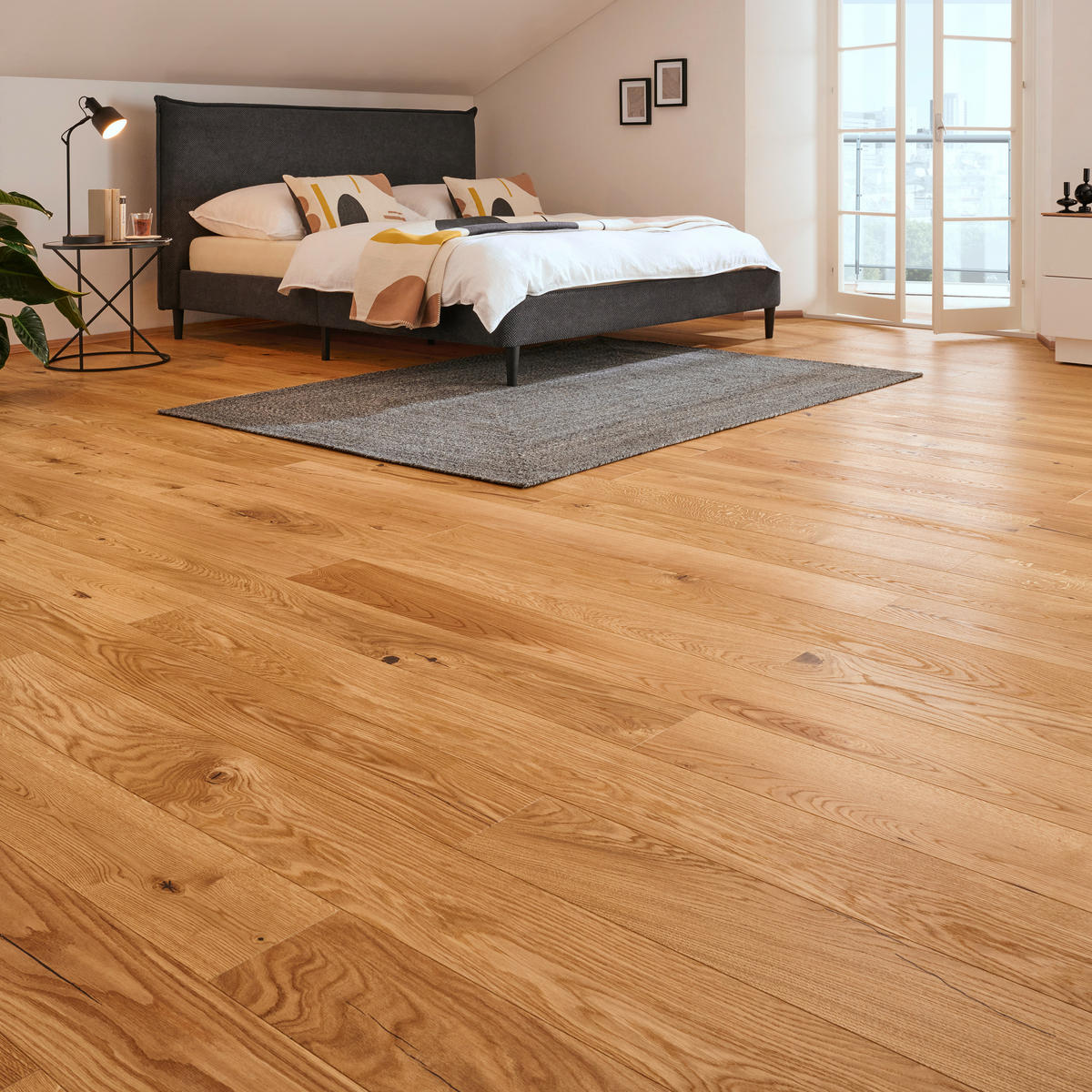 HOLZBODEN Eiche rustikal  per  m² - Eichefarben, Trend, Holz/Holzwerkstoff (180/17,5/0,98cm) - Ambiente