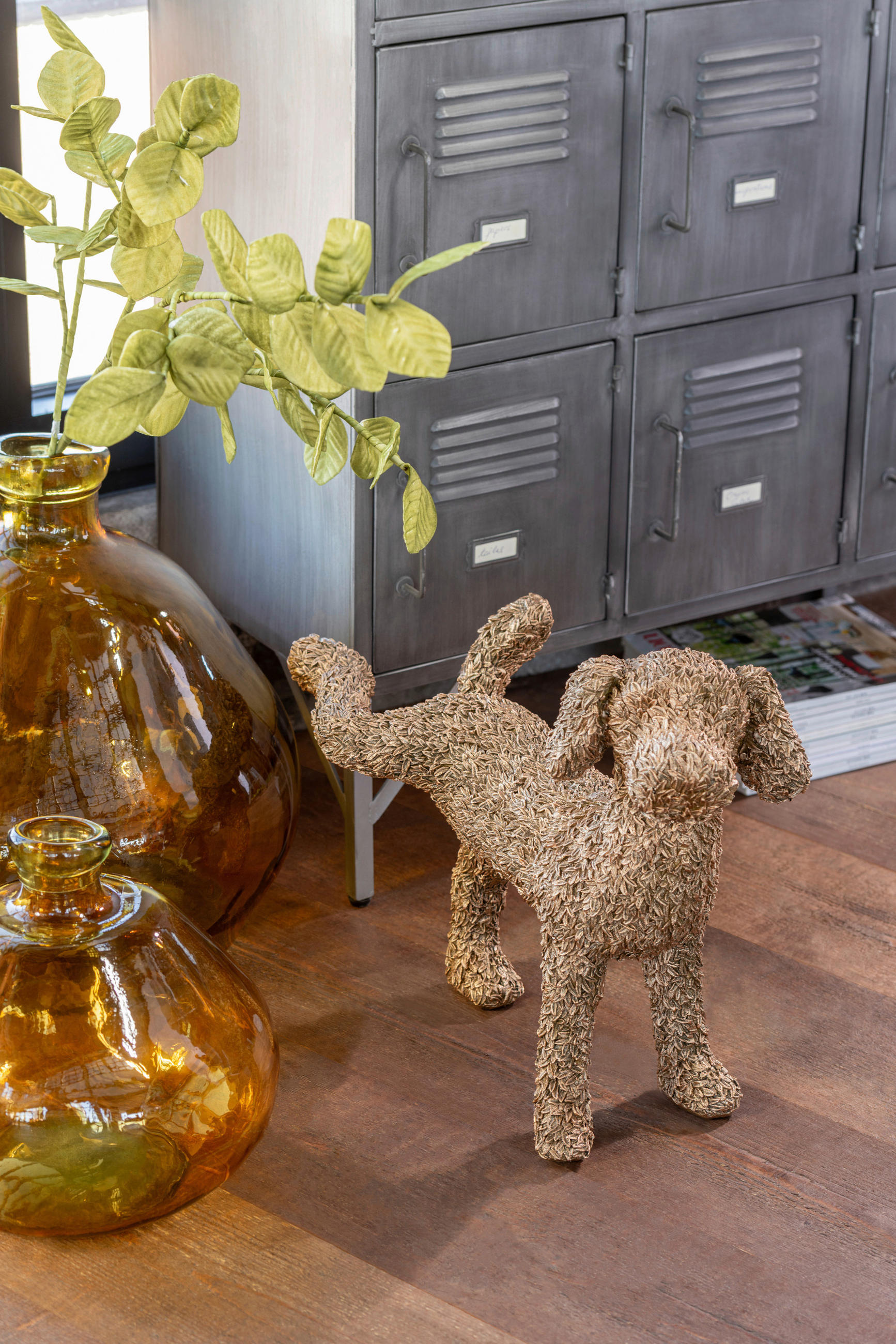 DEKOHUND - Goldfarben, Basics, Kunststoff (58,5/25/44cm)