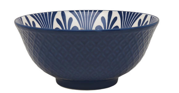 MÜSLISCHALE  - Blau, Trend, Keramik (15,7/7,3cm) - Novel