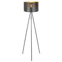 STOJEČA SVETILKA        69/153 cm       - zlate barve/črna, Design, kovina/umetna masa (69/153cm) - Globo