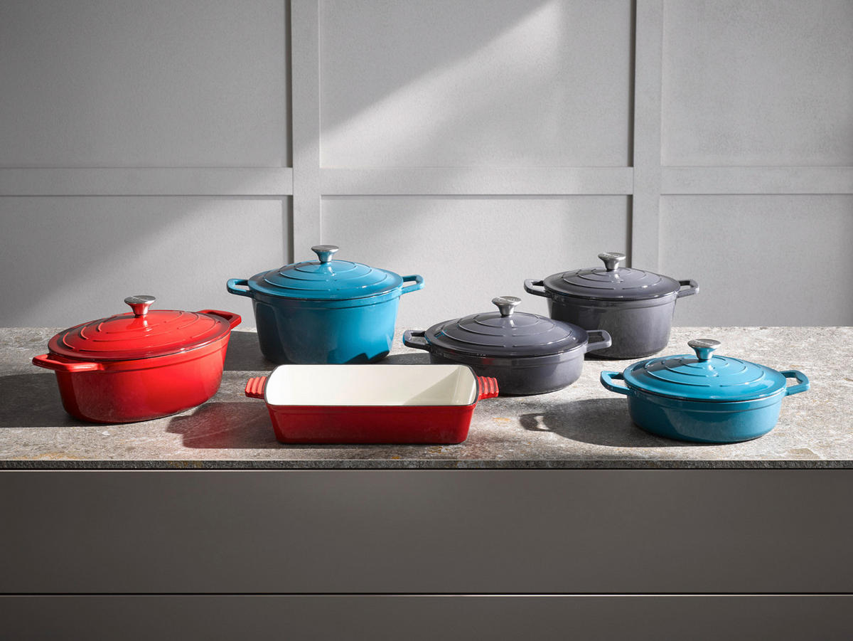 SCHMORTOPF 5 Stars 2.5 L  - Rot/Creme, Basics, Metall (25/25/7cm)