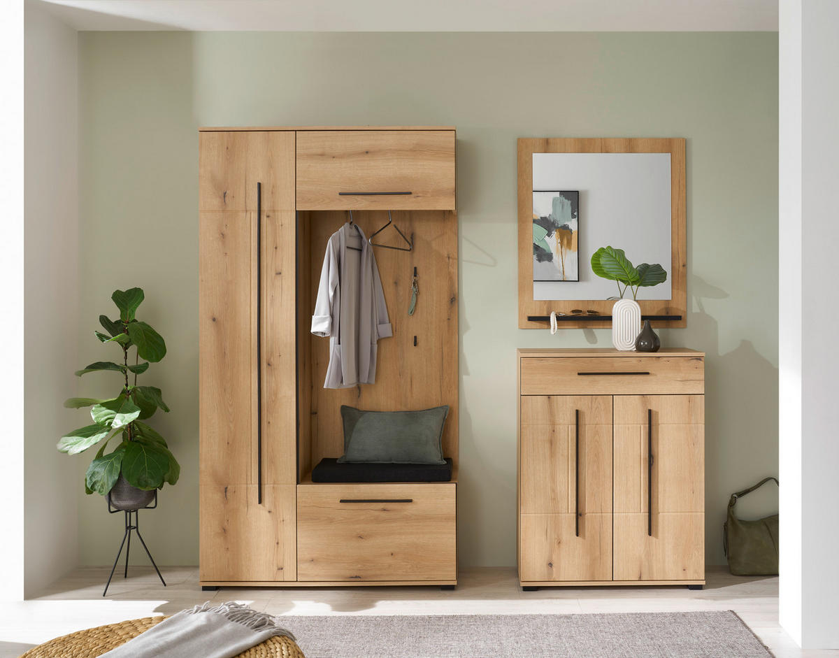 WANDSPIEGEL 79/89/10 cm  - Anthrazit/Weiß, MODERN, Holzwerkstoff (79/89/10cm) - MID.YOU