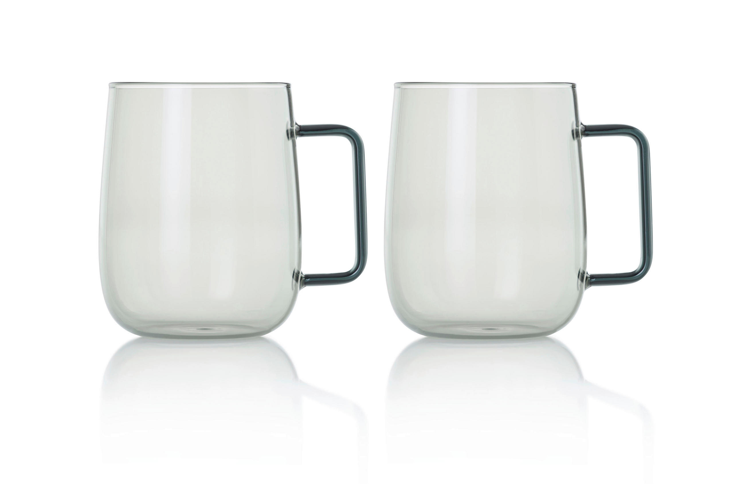 TEEGLÄSERSET  2-teilig  - Grau, Basics, Glas (9,0/12,5cm) - AdHoc