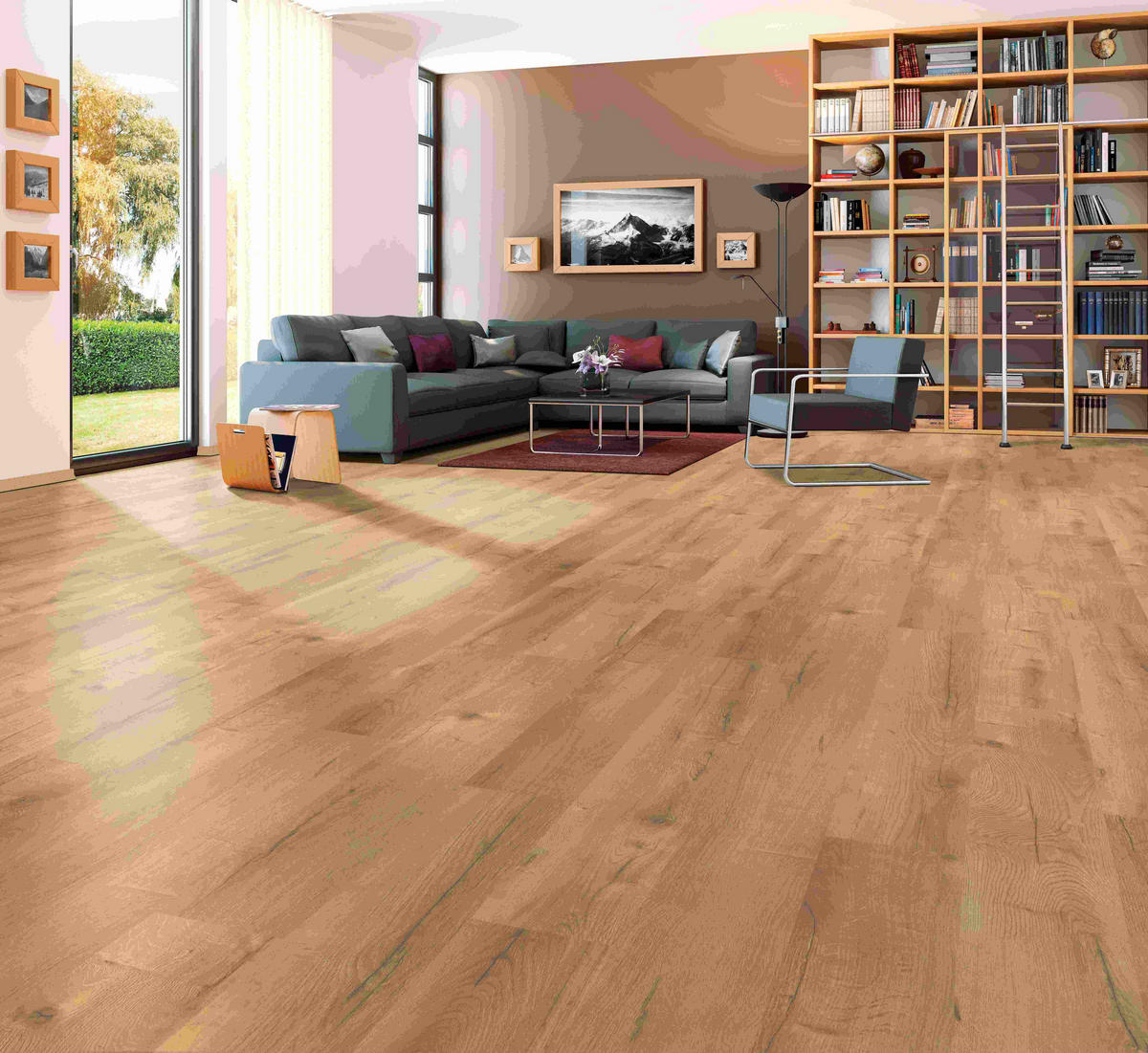 LAMINATBODEN Stubai Eiche  per  m² - Eichefarben, KONVENTIONELL, Holzwerkstoff (129,2/19,3/0,8cm) - Venda