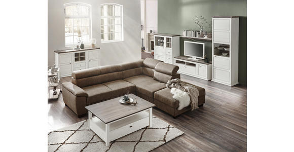 SIDEBOARD 160/88,3/42,5 cm - Weiß/Grau, LIFESTYLE, Holzwerkstoff/Metall (160/88,3/42,5cm) - Hom`in