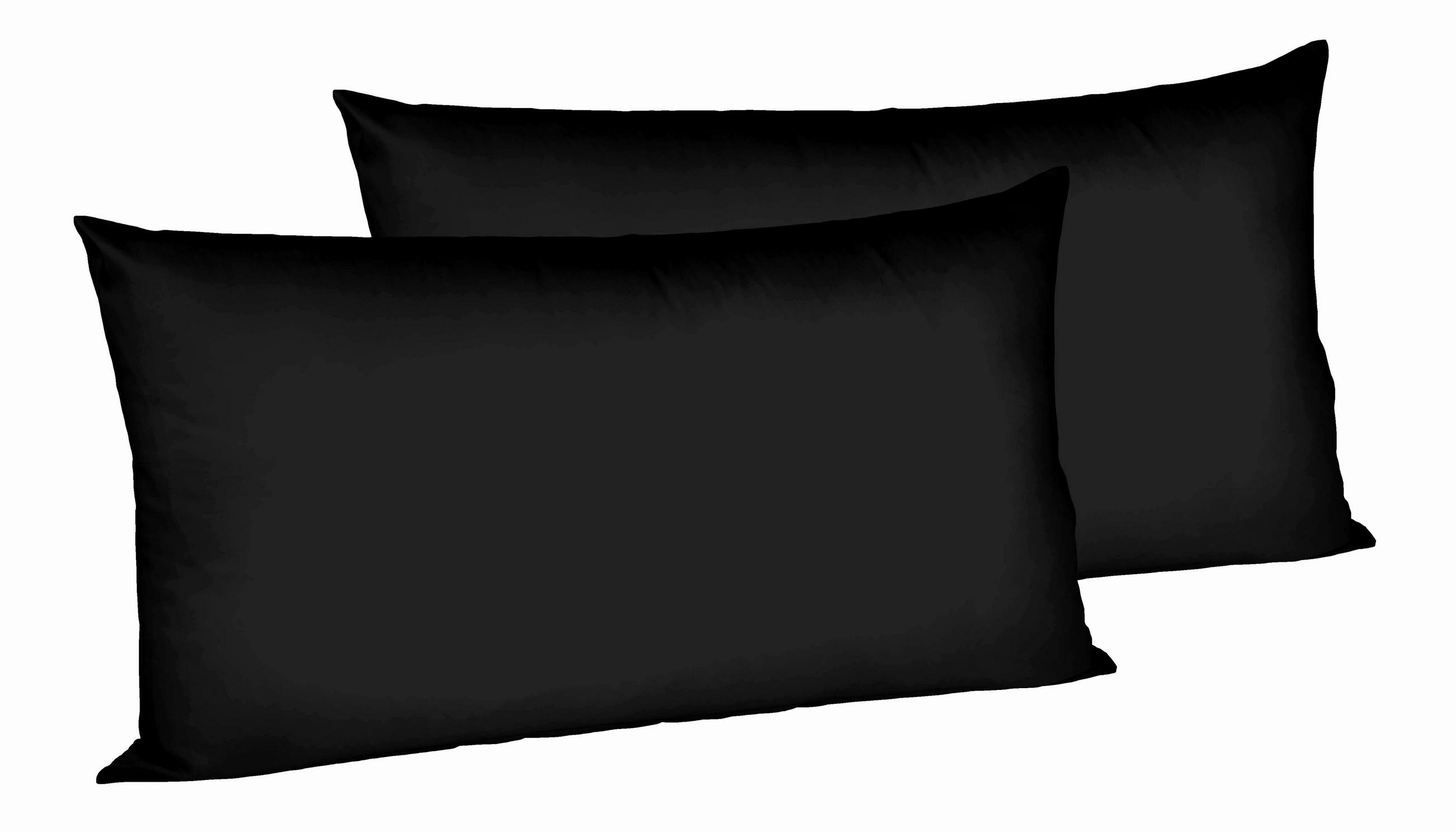 KOPFKISSENBEZUG 40/40 cm  - Schwarz, Basics, Textil (40/40cm) - Fleuresse